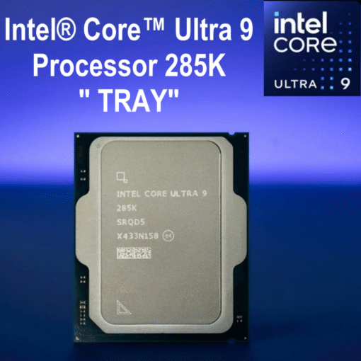 Intel Core Ultra 9 Desktop Processor 285K – 24 Cores (8 P-cores + 16 E-cores), Up to 5.7GHz, Arrow Lake Architecture, 125W TDP, 36MB L3 Cache, 40MB L2 Cache, Integrated Intel Graphics for High-Performance Computing and Gaming | TRAY