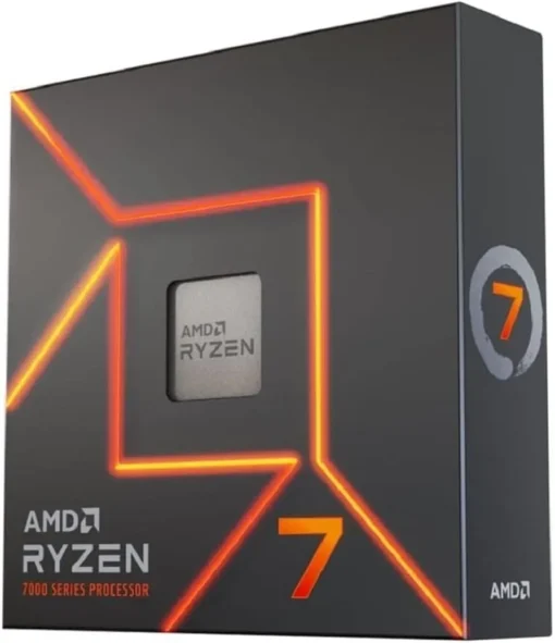 AMD Ryzen 7 7700X CPU- 8-Core 16-Thread 4.5 GHz – Socket AM5 – 105W Unlocked Desktop Processor (100-100000591WOF)