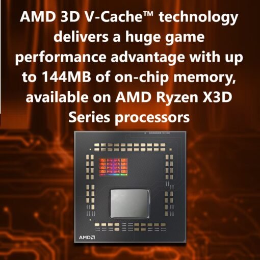 CPU AMD Ryzen 7 9800X3D – Ryzen 7 9000 Series Granite Ridge Zen 5 8-Core 5.2 GHz – Socket AM5 120W 16-Threads – TSMC 4nm FinFET 64-Bit – AMD Radeon Graphics Desktop Processor – 100-100001084WOF - Image 8