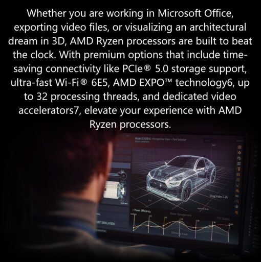 CPU AMD Ryzen 7 9800X3D – Ryzen 7 9000 Series Granite Ridge Zen 5 8-Core 5.2 GHz – Socket AM5 120W 16-Threads – TSMC 4nm FinFET 64-Bit – AMD Radeon Graphics Desktop Processor – 100-100001084WOF - Image 5